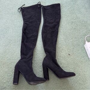 Steve Madden Elektric Black Over-the-Knee Women's Boots